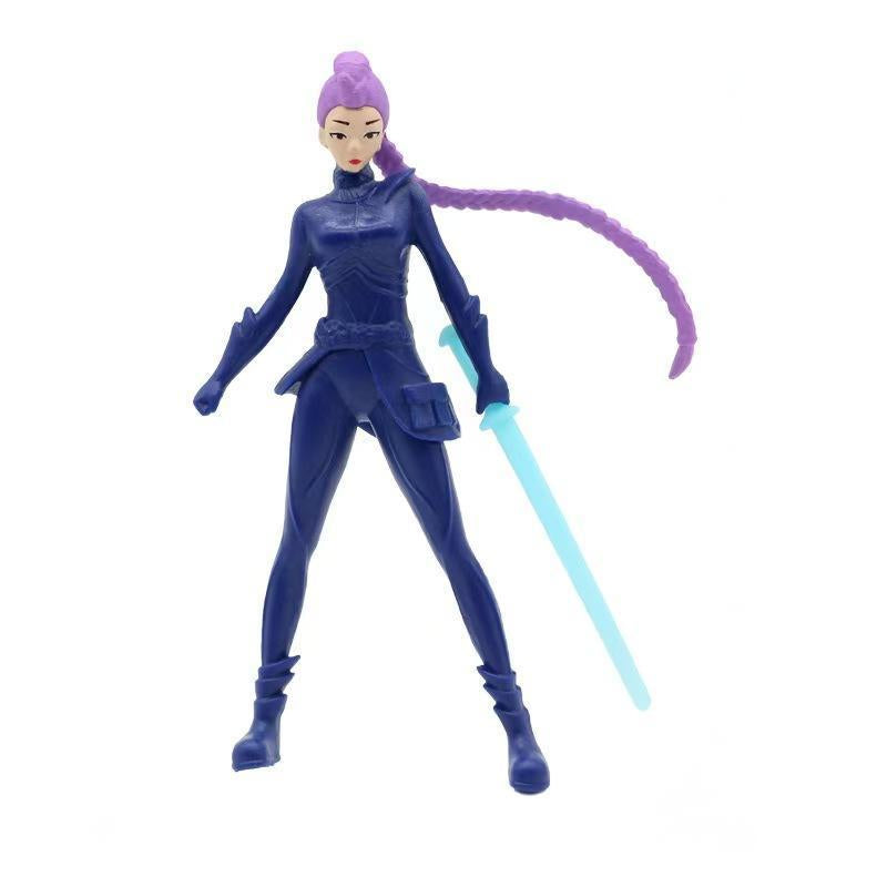 5 Piece Set Kpop Demon Hunter Figure Collection, Game Character Models, 5.3-11.5Cm High, Desktop Decorations, Perfect for Home & Office Decoration