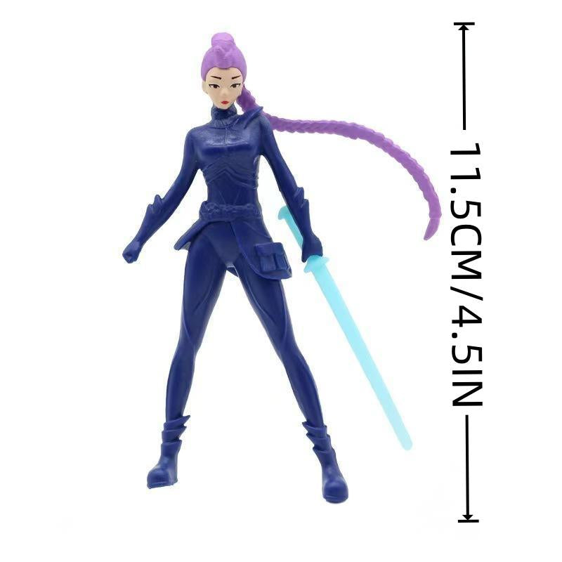 5 Piece Set Kpop Demon Hunter Figure Collection, Game Character Models, 5.3-11.5Cm High, Desktop Decorations, Perfect for Home & Office Decoration